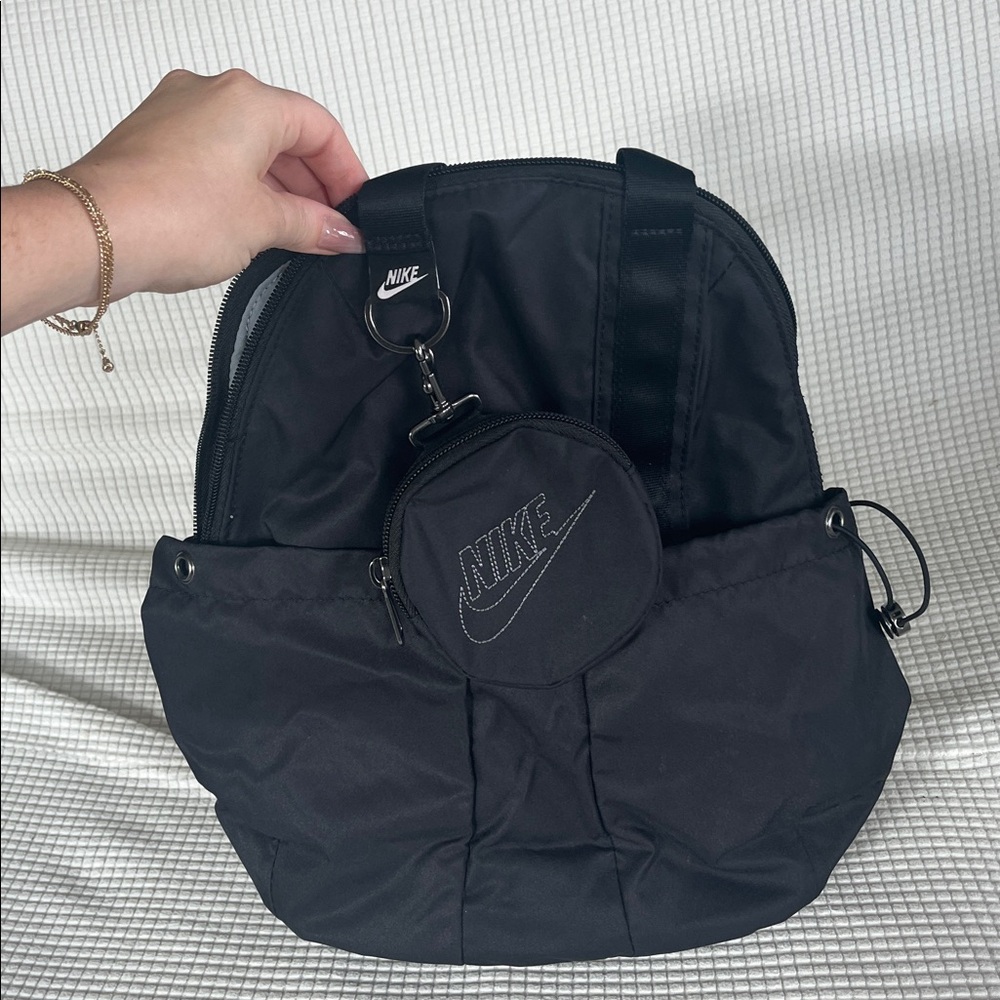 Nike Black Backpack with Round Pouch